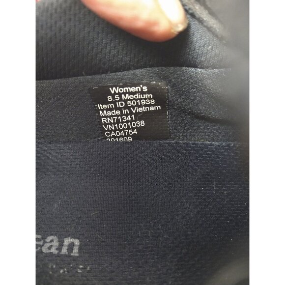 L.L. Bean Black Suede Women's 8.5 Mule Moc Shoes Vibram Artic Grip Primaloft - Picture 8 of 13